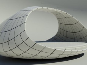 Double bed Modèle 3D