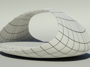 Double bed Modèle 3D