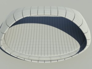 Double bed Modèle 3D