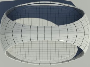 Double bed Modèle 3D