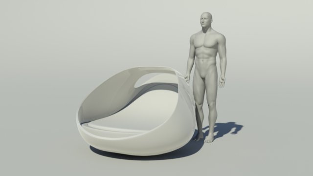 Concept chair 3D Model .c4d .max .obj .3ds .fbx .stl .blend 