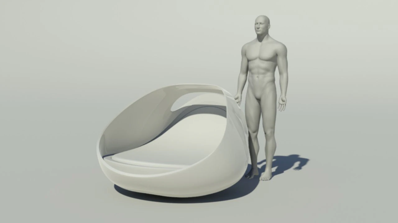 Concept chair 3D Model .c4d .max .obj .3ds .fbx .stl .blend 
