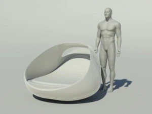 Konzeptstuhl 3D Modell