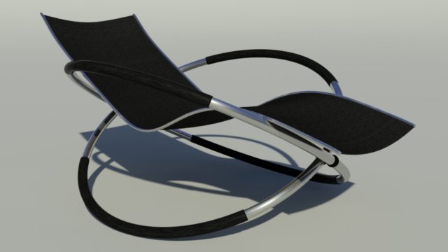 Chaise longue 3D Model .c4d .max .obj .3ds .fbx .stl .blend 