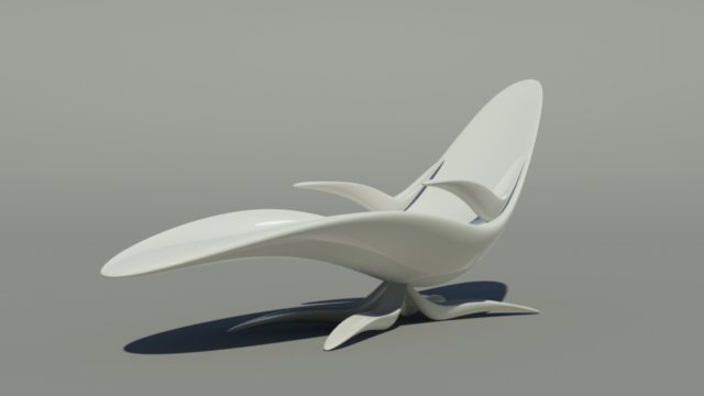 Chaise longue 02 Model 3D .c4d .max .obj .3ds .fbx .stl .blend 