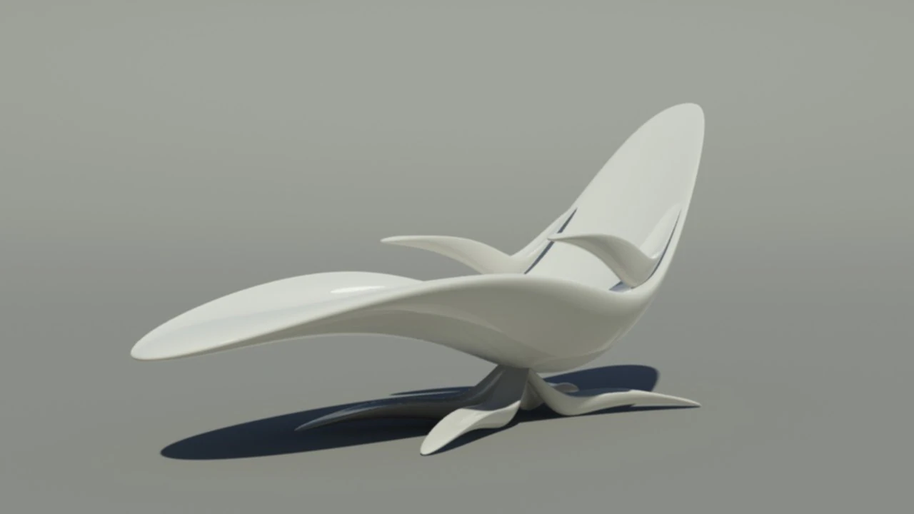 Chaise longue 02 3D Model .c4d .max .obj .3ds .fbx .stl .blend 