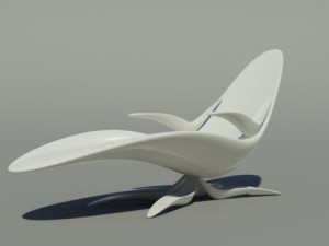 Chaise longue 02 Modèle 3D