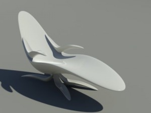 Chaise longue 02 Model 3D