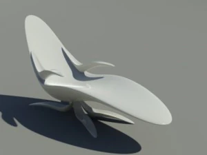 Chaise longue 02 3D Model