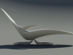 Chaise longue 02 Model 3D