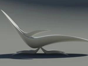 Chaise longue 02 3D Model