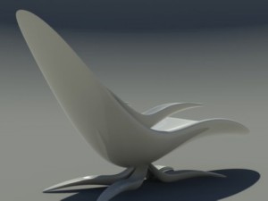 Chaise longue 02 Model 3D
