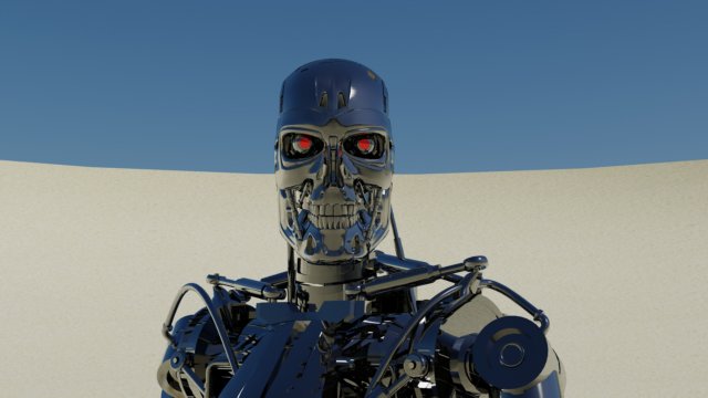 T800 3D Модель .c4d .max .obj .3ds .fbx .stl .blend 