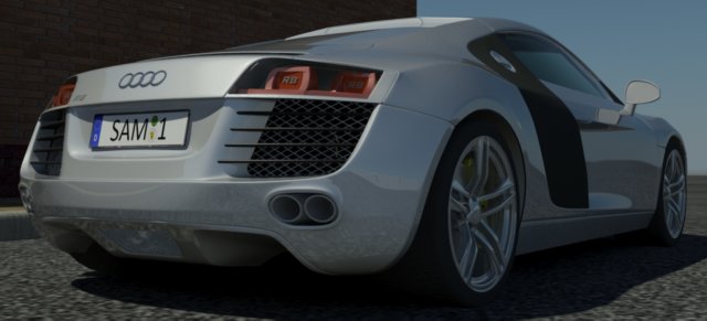 audi r8 3D Model .c4d .max .obj .3ds .fbx .stl .blend 
