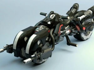 武装バイク 3Dモデル