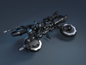 armed bike Modèle 3D