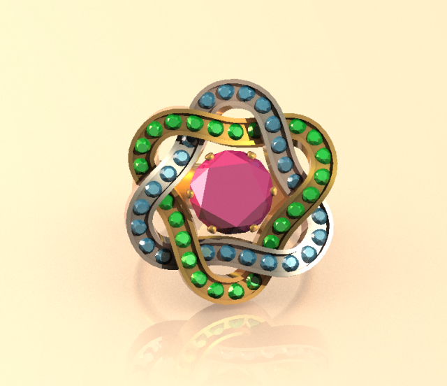 women ring wr31 3D Model .c4d .max .obj .3ds .fbx .stl .blend 