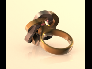 women ring wr31 3D Model