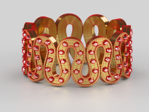 women ring wr29 3D Model