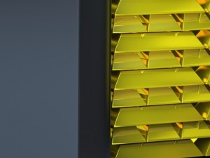 stylish safe with gold Model 3D
