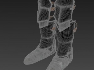 armor shoes Model 3D