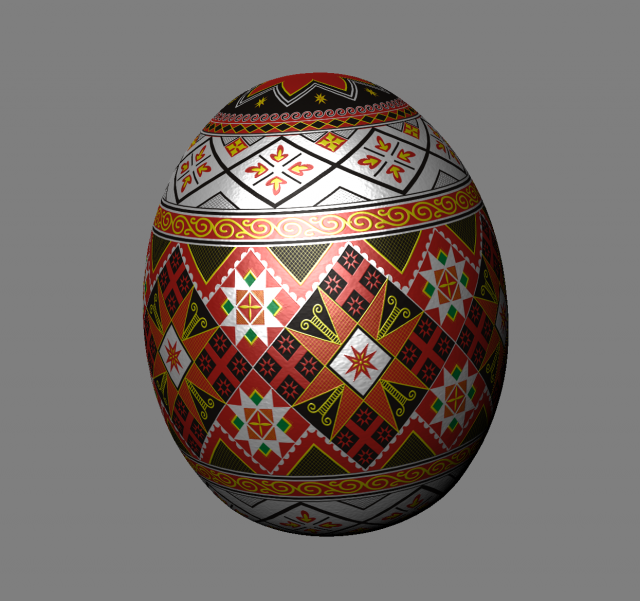 easter egg Model 3D .c4d .max .obj .3ds .fbx .stl .blend 