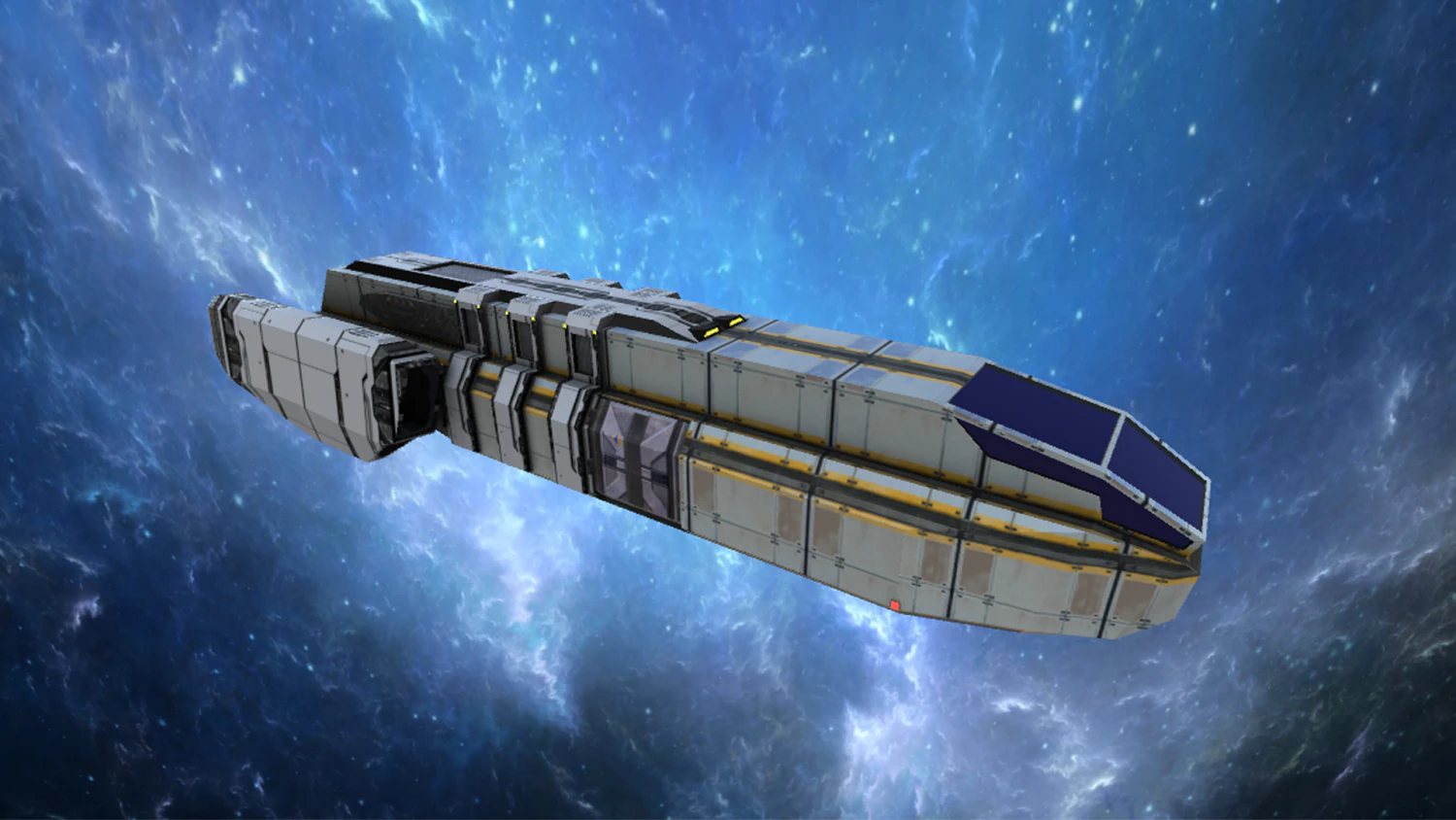 space freighter 3D Model .c4d .max .obj .3ds .fbx .stl .blend 