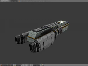 space freighter 3D Model