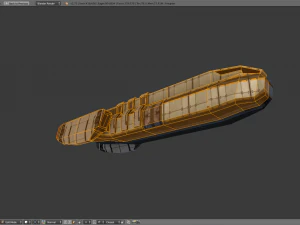 space freighter 3D Model