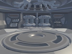 sci-fi hangar 3D Model