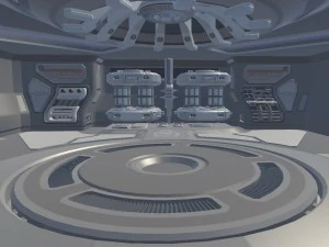 sci-fi hangar 3D Model