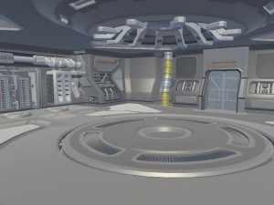 sci-fi hangar 3D Model