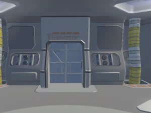 sci-fi hangar 3D Model