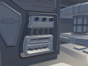 sci-fi hangar 3D Model
