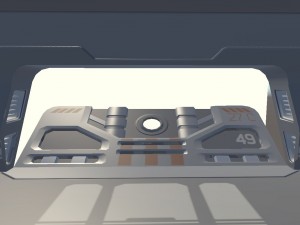 sci-fi hangar 3D Model