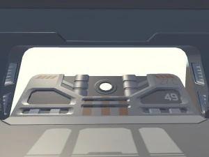 sci-fi hangar 3D Model