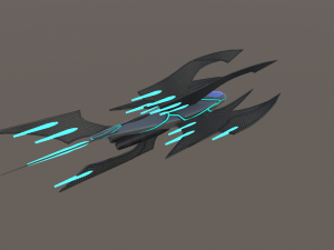 space ship poseidon 3D Модель
