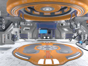 hangar di fantascienza Modello 3D