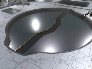 sci-fi hangar 3D Model