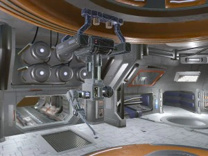 sci-fi hangar 3D Model