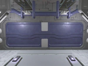 sci-fi hangar 3D Model