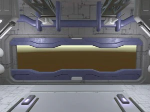 sci-fi hangar 3D Model