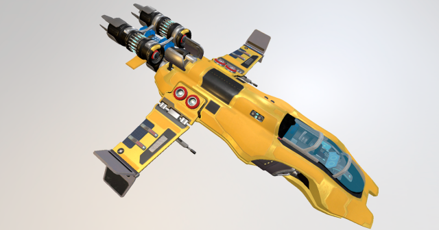 next-gen space ship Modèle 3D .c4d .max .obj .3ds .fbx .stl .blend 