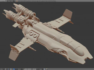 next-gen space ship 3D Model