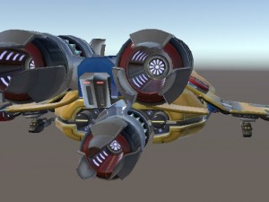 next-gen space ship Modèle 3D
