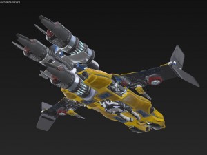 next-gen space ship Modèle 3D