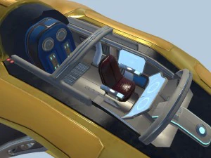 next-gen space ship 3D Model