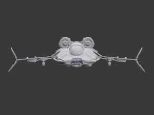 next-gen space ship 3D Model