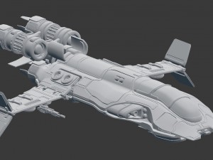 next-gen space ship Modèle 3D