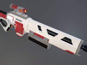 sci-fi rifle Modello 3D